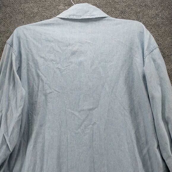 Warner Bros Studio Store Mens Tweety Bird Shirt Blue M Embroidered Vintage - Picture 8 of 13